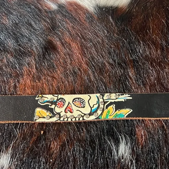 Ed hardy studded belt L leather Vintage - Picture 6 of 12
